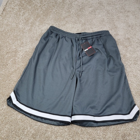 Jump Start Athletic Shorts Mesh‎ Basketball Shorts Striped Trim XL - Picture 1 of 6